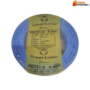 Öznur Nya Kablo 4mm Mavi (H07Z1-U) Halojen Free